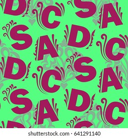 Endless abstract pattern. Background texture.  Vector illustration.