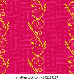 Endless abstract pattern. Background texture.  Vector illustration.