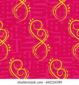 Endless abstract pattern. Background texture.  Vector illustration.