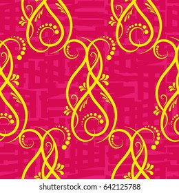 Endless abstract pattern. Background texture.  Vector illustration.