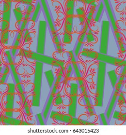 Endless abstract pattern. Background texture.  Vector illustration.