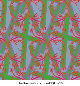 Endless abstract pattern. Background texture.  Vector illustration.