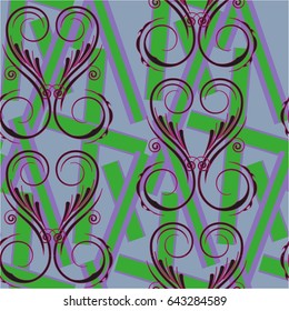 Endless abstract pattern. Background texture.  Vector illustration.