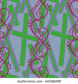 Endless abstract pattern. Background texture.  Vector illustration.