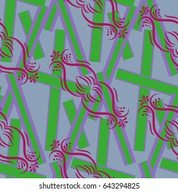 Endless abstract pattern. Background texture.  Vector illustration.