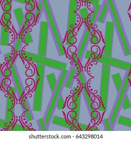 Endless abstract pattern. Background texture.  Vector illustration.