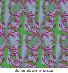 Endless abstract pattern. Background texture.  Vector illustration.