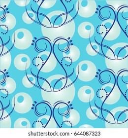 Endless abstract pattern. Background texture.  Vector illustration.