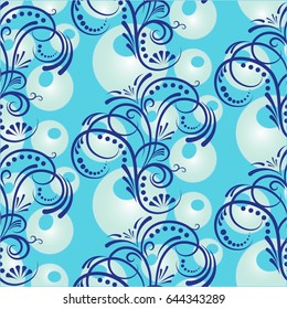 Endless abstract pattern. Background texture.  Vector illustration.