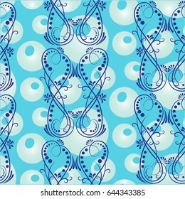 Endless abstract pattern. Background texture.  Vector illustration.