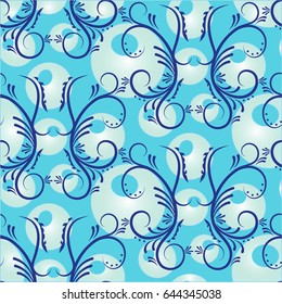 Endless abstract pattern. Background texture.  Vector illustration.