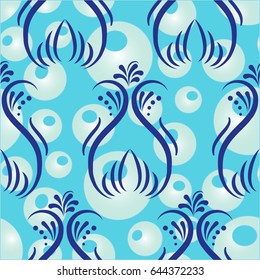 Endless abstract pattern. Background texture.  Vector illustration.