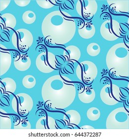 Endless abstract pattern. Background texture.  Vector illustration.