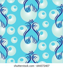 Endless abstract pattern. Background texture.  Vector illustration.