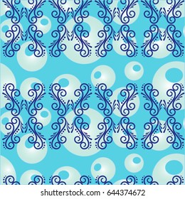 Endless abstract pattern. Background texture.  Vector illustration.