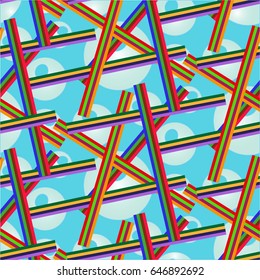 Endless abstract pattern. Background texture.  Vector illustration.