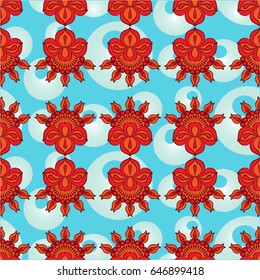 Endless abstract pattern. Background texture.  Vector illustration.