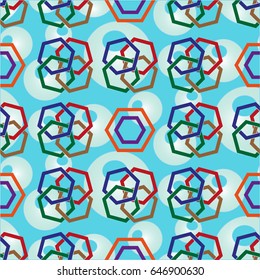 Endless abstract pattern. Background texture.  Vector illustration.