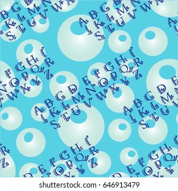 Endless abstract pattern. Background texture, note, treble clef, music, sound.  Vector illustration.