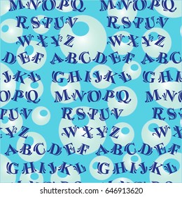 Endless abstract pattern. Background texture, note, treble clef, music, sound.  Vector illustration.