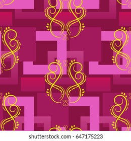 Endless abstract pattern. Background texture.  Vector illustration.