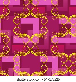 Endless abstract pattern. Background texture.  Vector illustration.