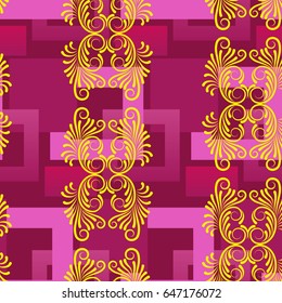 Endless abstract pattern. Background texture.  Vector illustration.