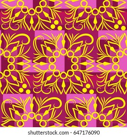 Endless abstract pattern. Background texture.  Vector illustration.
