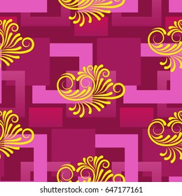 Endless abstract pattern. Background texture.  Vector illustration.