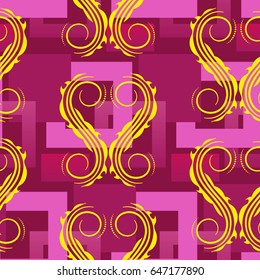 Endless abstract pattern. Background texture.  Vector illustration.