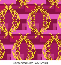 Endless abstract pattern. Background texture.  Vector illustration.
