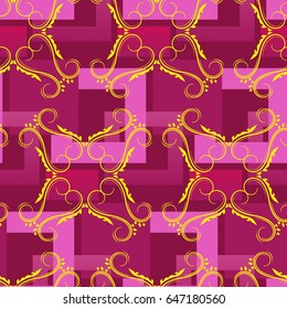 Endless abstract pattern. Background texture.  Vector illustration.