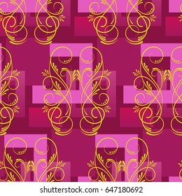 Endless abstract pattern. Background texture.  Vector illustration.