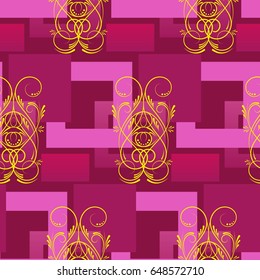 Endless abstract pattern. Background texture.  Vector illustration.