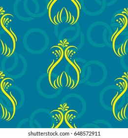 Endless abstract pattern. Background texture.  Vector illustration.