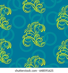 Endless abstract pattern. Background texture.  Vector illustration.
