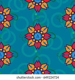 Endless abstract pattern. Background texture.  Vector illustration.