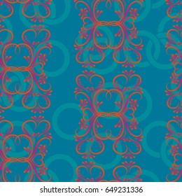 Endless abstract pattern. Background texture.  Vector illustration.