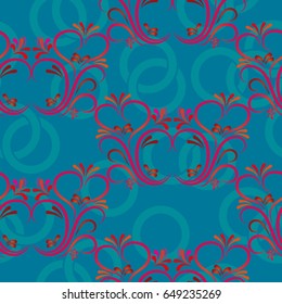 Endless abstract pattern. Background texture.  Vector illustration.