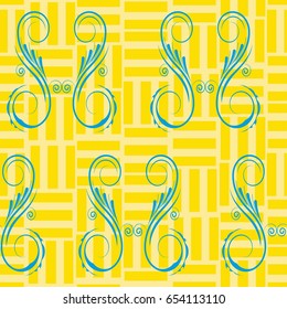 Endless abstract pattern. Background texture.  Vector illustration.