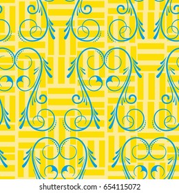 Endless abstract pattern. Background texture.  Vector illustration.