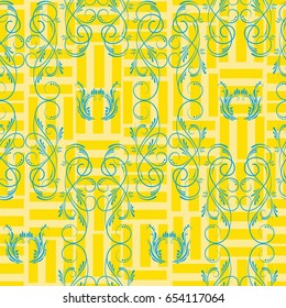 Endless abstract pattern. Background texture.  Vector illustration.