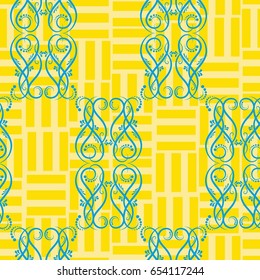 Endless abstract pattern. Background texture.  Vector illustration.