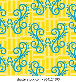 Endless abstract pattern. Background texture.  Vector illustration.