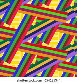 Endless abstract pattern. Background texture.  Vector illustration.