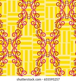 Endless abstract pattern. Background texture.  Vector illustration.