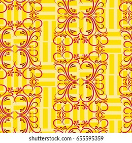 Endless abstract pattern. Background texture.  Vector illustration.