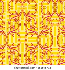 Endless abstract pattern. Background texture.  Vector illustration.