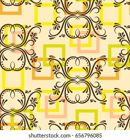 Endless abstract pattern. Background texture.  Vector illustration.