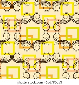 Endless abstract pattern. Background texture.  Vector illustration.